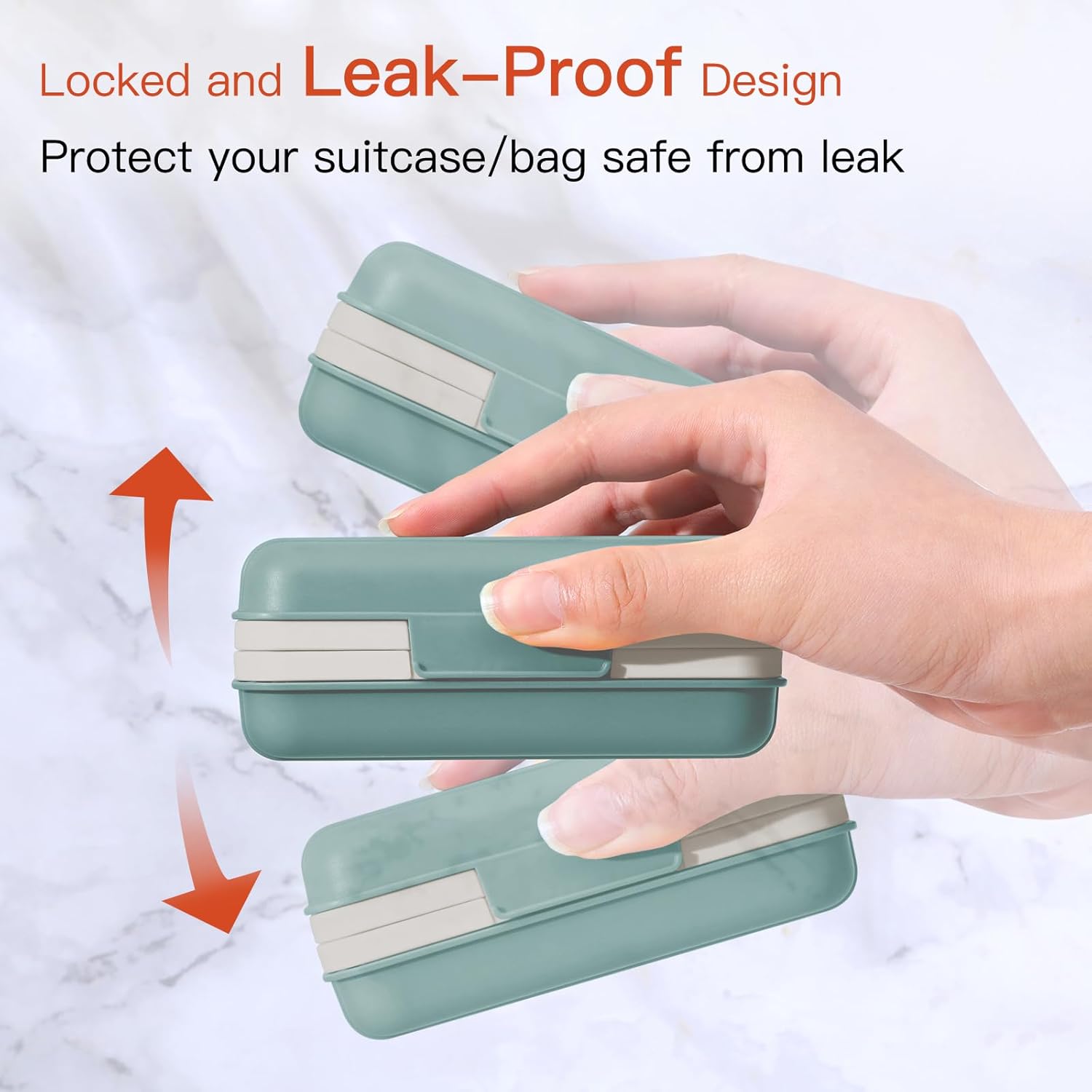 Soap Holder, Soap Dish 1 Pack, Bar Soap Holder for Shower, Travel Soap Case with Lid for Gym, Camping Essentials, Travel Size Toiletries, Portable, Leakproof, Blue - Image 4