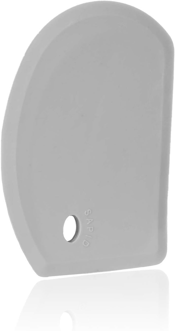 Silicone Bowl Scraper Flexible Curved Edge, Food Grade Bench Dough Scraper for Baking Sourdough Bread, Cake, Fondant Icing, Heat- Resistance Kitchen Dish Pan Scrapers (5.98