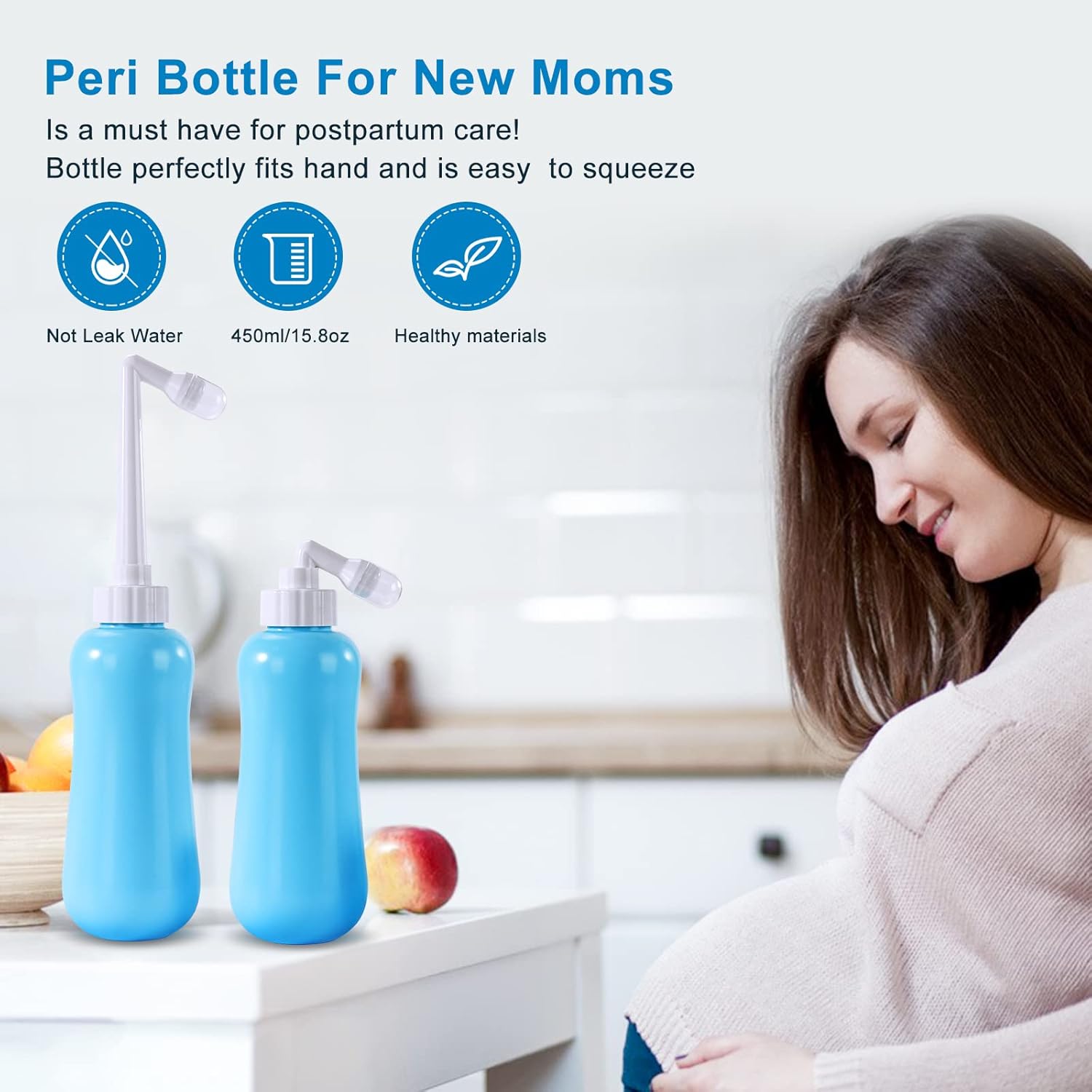 Portable Bidet Travel Large Capacity 450ml(15oz) Personal Toilet Handheld Blue - Image 6