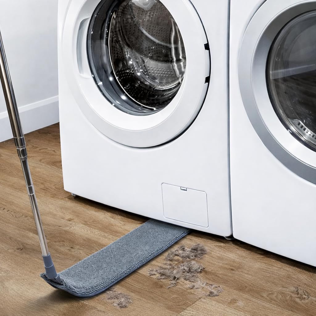 Retractable Gap Dust Cleaner with Extension Pole, Cleaning Tools with 3 Microfiber Dusting Cloths, Extendable Long Handle Duster for Cleaning Under Refrigerator Sofa Furniture Appliance - Image 5