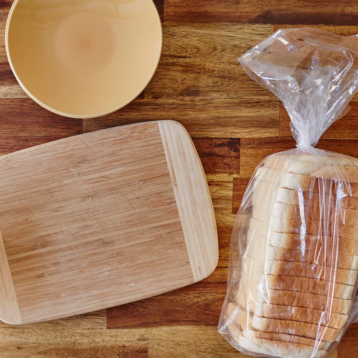 Bread Bags With Ties,100 Pieces 18x4x8 Inches Reusable Plastic Loaf Storage Bags for Homemade Bread Gift Giving - Image 5