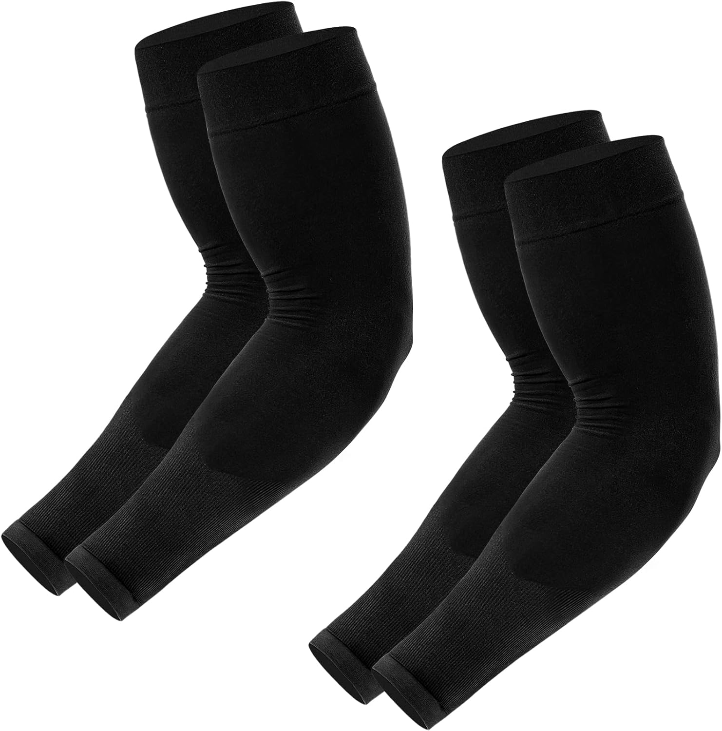 Arm Sleeves for Men Women Youth, UV Sun Protection, Tattoo Cover Up, Cooling, Compression Sports Sleeve - 2 & 4 Pairs - Image 1