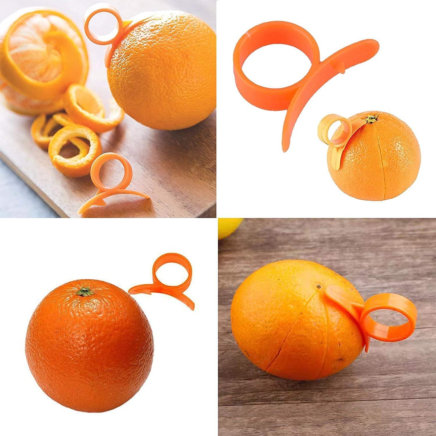 Potato Peelers, Vegetable Peeler for Kitchen Stainless Steel Y Shape Swivel Peelers, Carrot, Fruit, Ergonomic Non-Slip Handle and Sharp Blade with 2 Oranges Peeler - Image 4