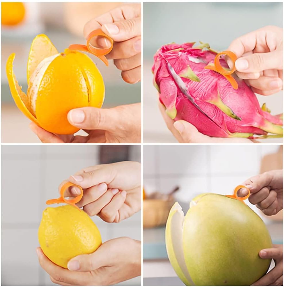Potato Peelers, Vegetable Peeler for Kitchen Stainless Steel Y Shape Swivel Peelers, Carrot, Fruit, Ergonomic Non-Slip Handle and Sharp Blade with 2 Oranges Peeler - Image 6