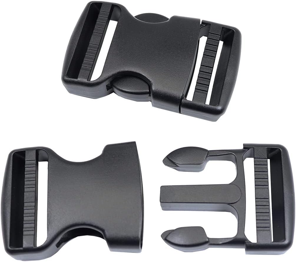 Side Release Buckles 5/8,3/4,1,1-1/4,1-1/2,2 inch Heavy Duty Plastic Buckle Clips Snaps Backpack Buckle Replacement - Image 1