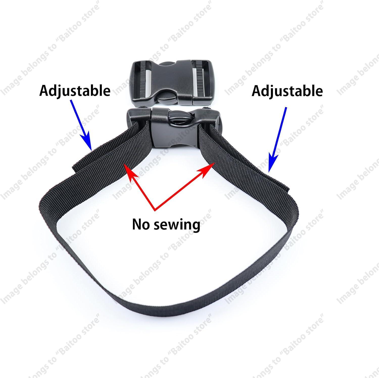 Side Release Buckles 5/8,3/4,1,1-1/4,1-1/2,2 inch Heavy Duty Plastic Buckle Clips Snaps Backpack Buckle Replacement - Image 5