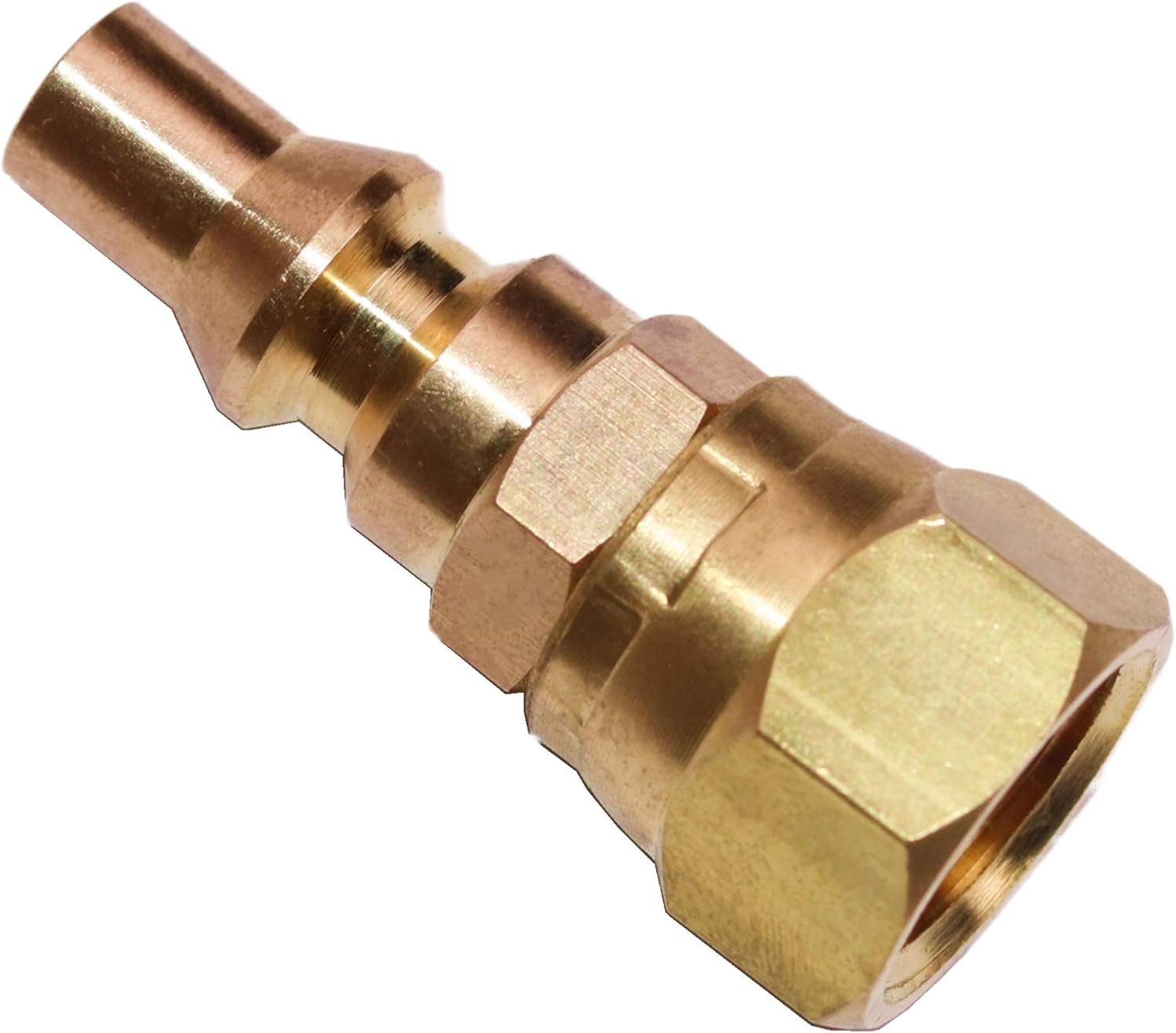 1/4'' RV Propane Quick Connect Fittings for Connecting Low Pressure Gas Appliance Heater Grill Fire Pit and RV Quick Connect, 1/4