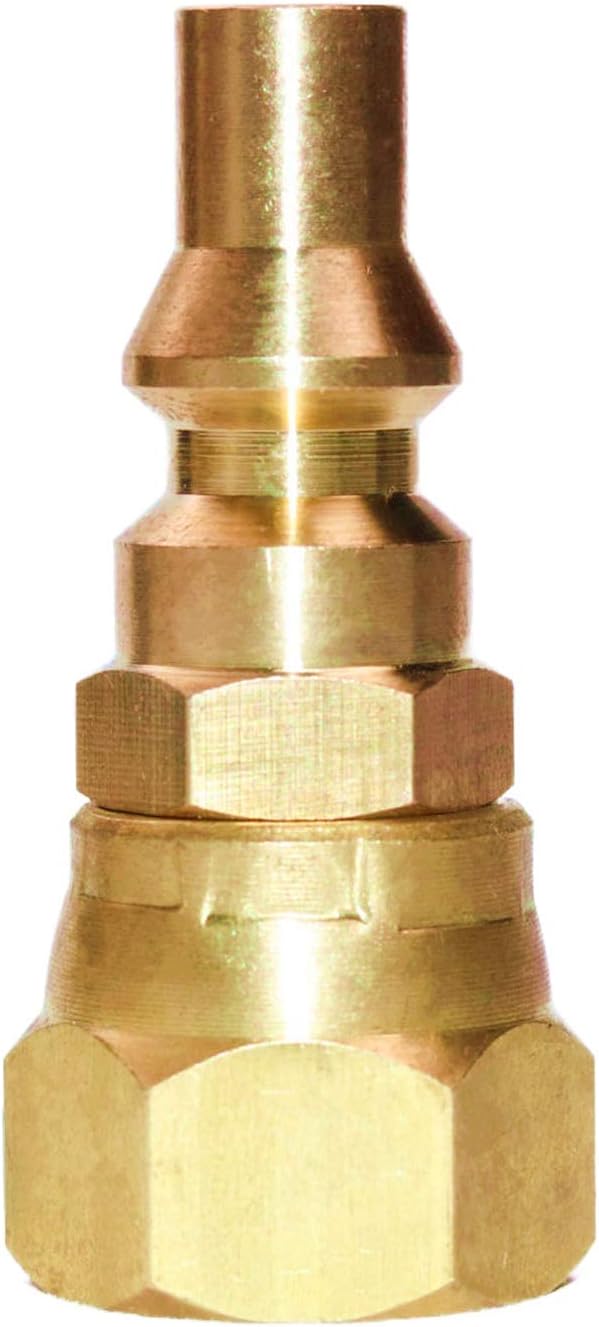 1/4'' RV Propane Quick Connect Fittings for Connecting Low Pressure Gas Appliance Heater Grill Fire Pit and RV Quick Connect, 1/4