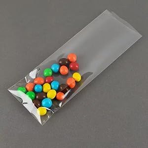 Cellophane Treat Bags,200 Pcs 3x11 Inches Clear Pretzel Bags,Cello Bags with Twist Ties for Packaging Candies,Cookies - Image 7
