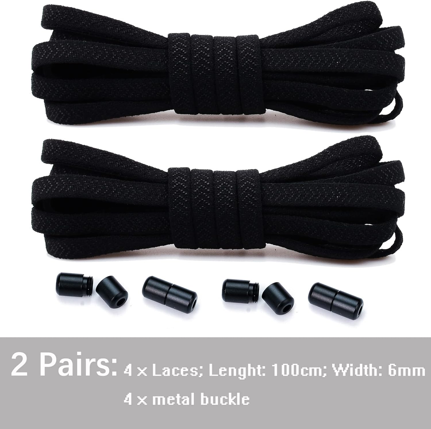 No Tie Shoe Laces for Kids and Adults, Tieless Elastic Shoelaces for Sneakers - Image 2
