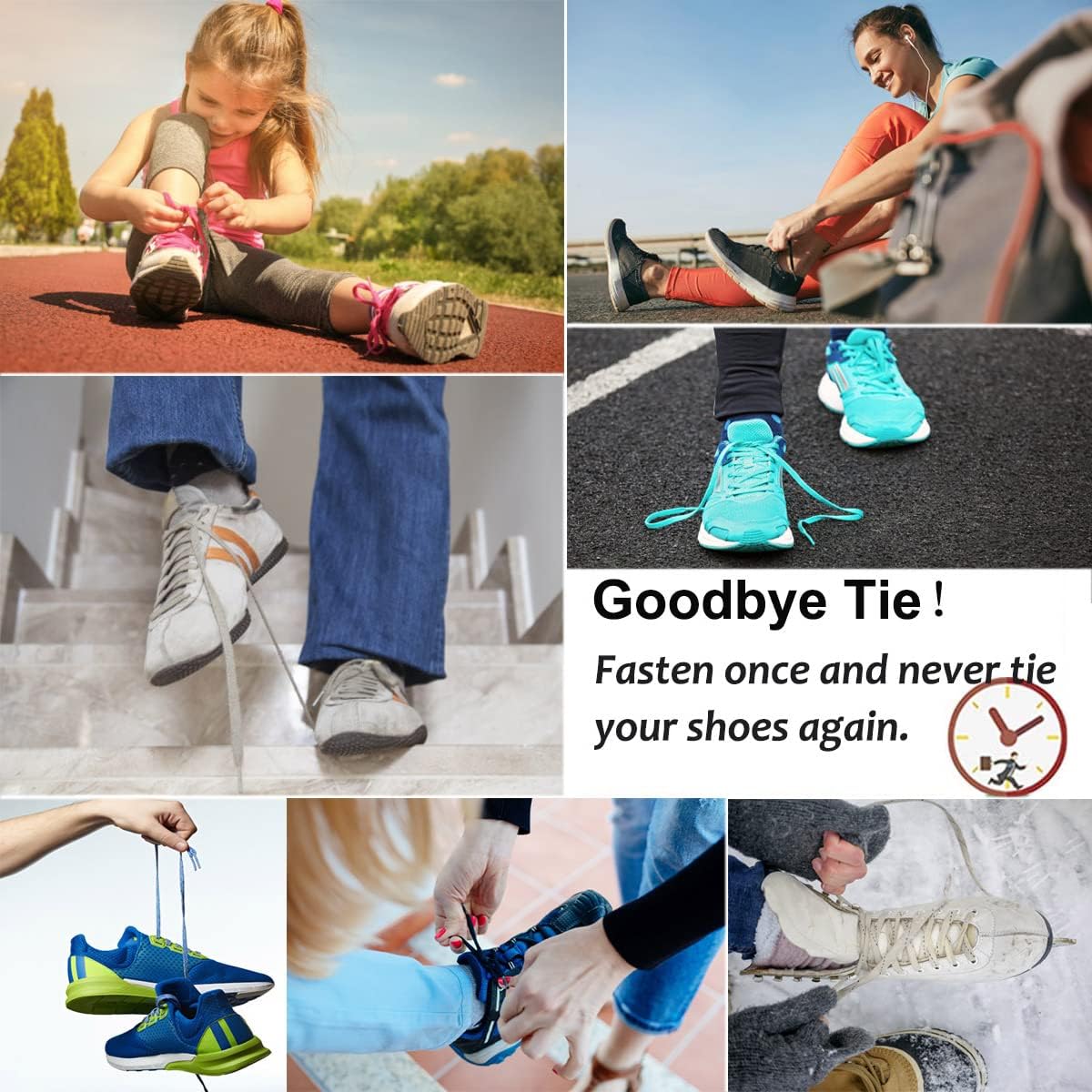 No Tie Shoe Laces for Kids and Adults, Tieless Elastic Shoelaces for Sneakers - Image 6