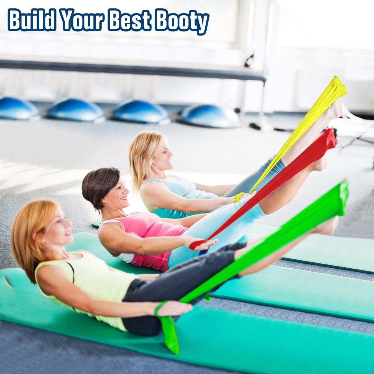 Resistance Bands Elastic Exercise Bands 3 Pack Physical Therapy Tension Band Recovery Band Workout Strength Training Bands for Women, Yoga, Arms,Upper Body and Shoulders - Image 4
