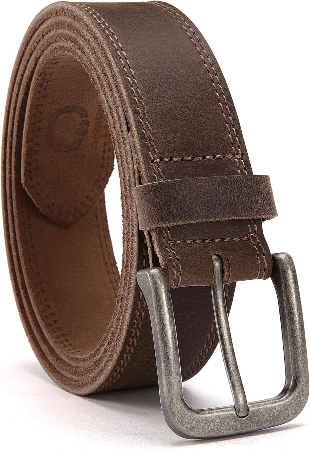 Mens Belts Leather - 35mm Genuine Leather Belts for Men - Ideal Match for Casual Jeans - Image 1