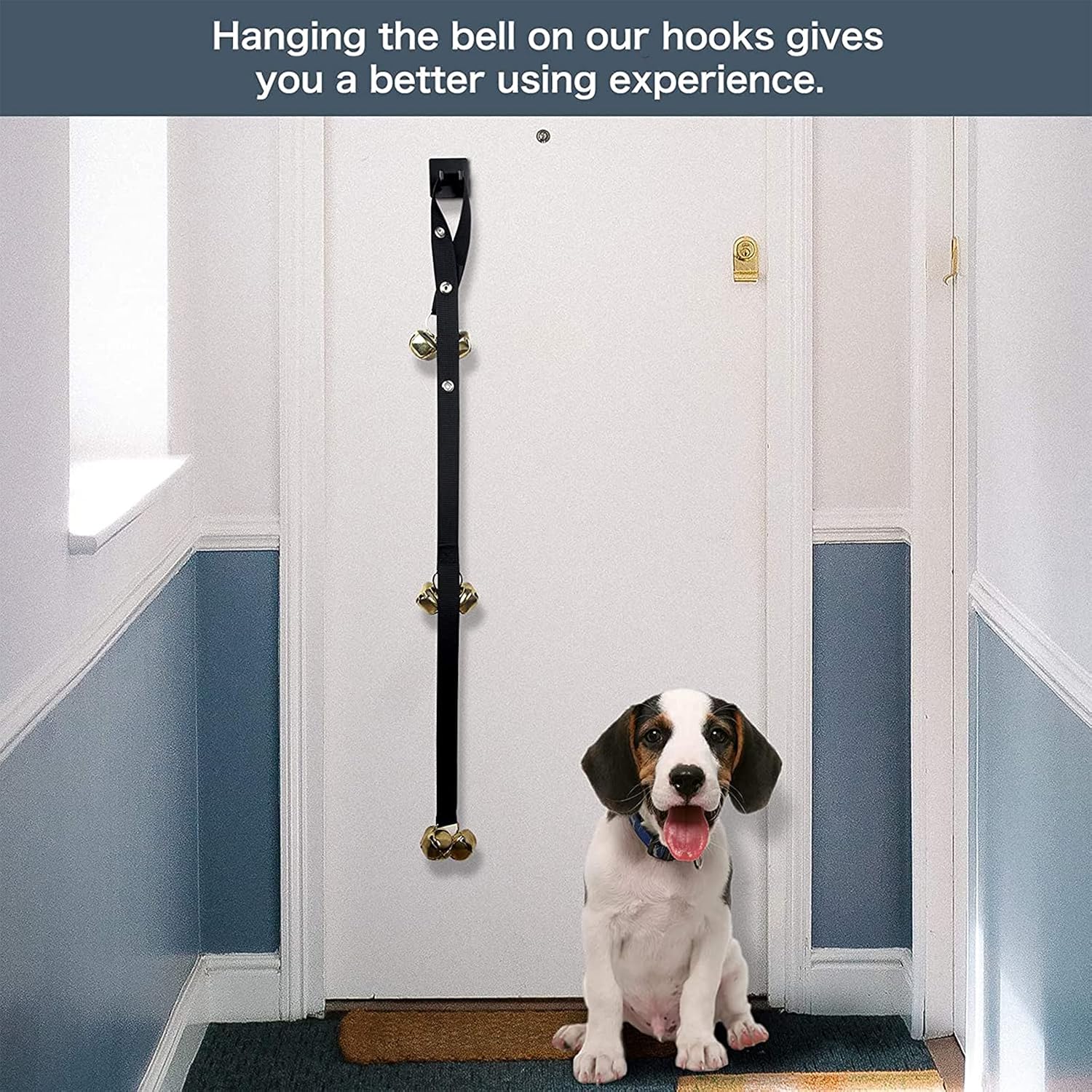 Upgraded Puppy Bells Dog Doorbells for Door Knob/Potty Training/Go Outside-Dog Bells for Puppies Dogs Doggy Doggie Pooch Pet Cat for Dog Lovers-Premium Quality-3 Snaps for Length Adjustment - Image 5