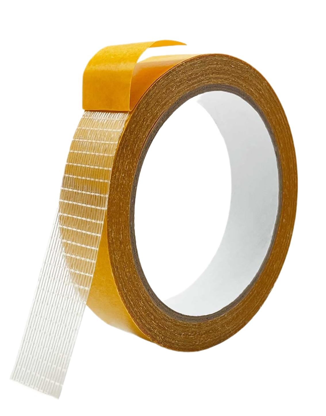 Heavy Duty Double Sided Fabric Tape, 1 Inch X 33FT Stitch Witchery Hem Tape for Pants Clothes Curtain Fabric Sofa Covers, No Sewing Ironing, Strong Adhesive Tape for Rug, Carpet, Art - Image 1