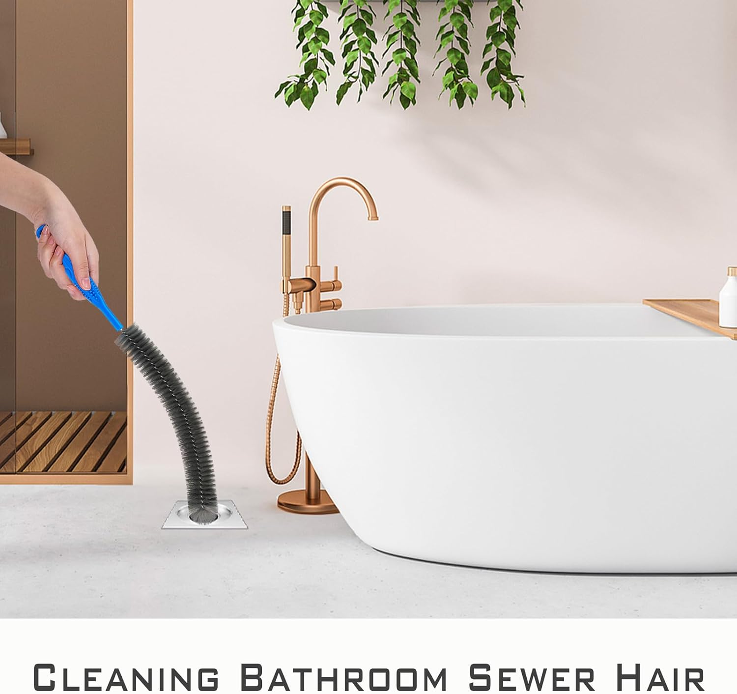 Drain Cleaning Brush Set，Flexible Long Pipe Snake Hair Clogs Catcher Cleaner Tool for Toilet，Sewer Drain，Pipe Brush，Drain Cleaner Brush，Sink Drain Brush - Image 2