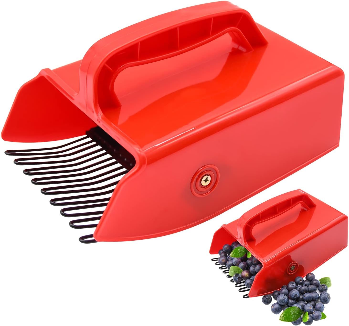 1/2/4 Pack Berry Picker, with Metallic Comb and Ergonomic Handle for Easier Berry Picking - Image 1