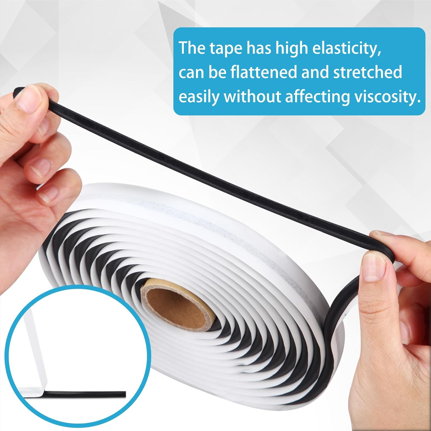 Butyl Sealant Tape, 13Ft Butyl Rubber Sealant Headlight Glue Sealant Rope for Automotive (Car, RV, Marine) for Installing Car Part, Windows, Doors and Windshield etc. - Image 3