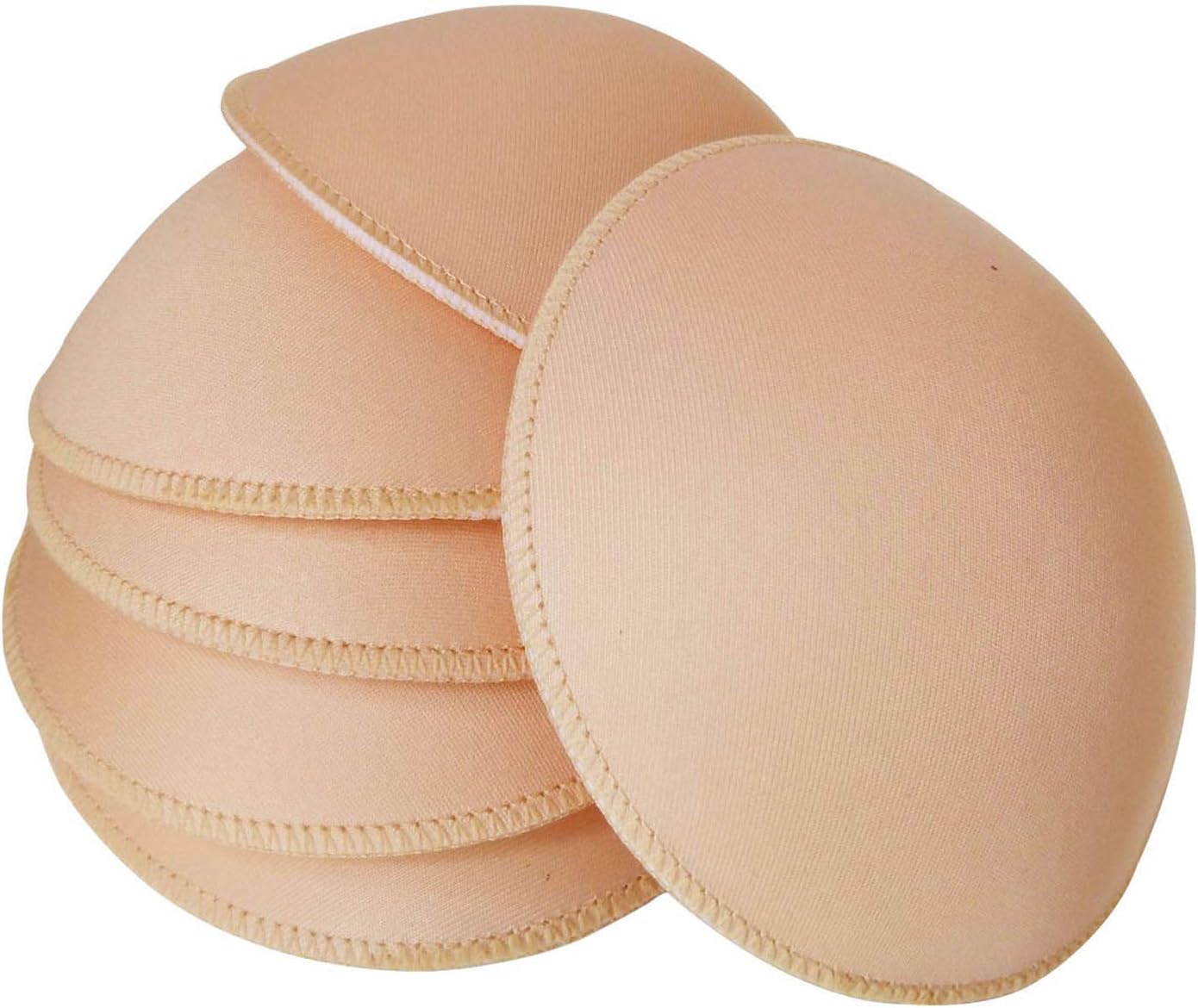 3 Pairs Round Seam Women's Removable Sports Yoga Bra pad, Bikini Top Bra Pads Insert - Image 1