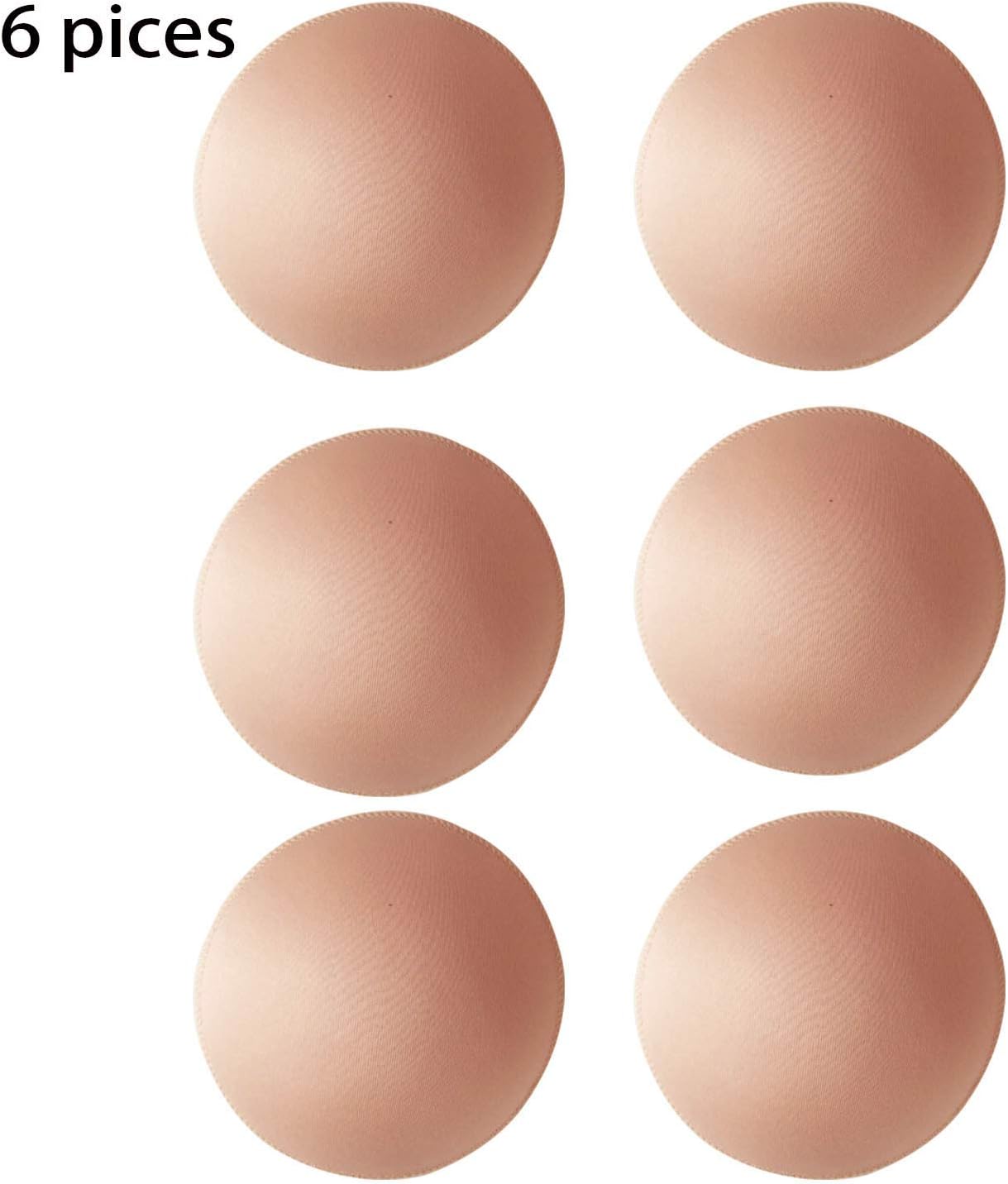 3 Pairs Round Seam Women's Removable Sports Yoga Bra pad, Bikini Top Bra Pads Insert - Image 5
