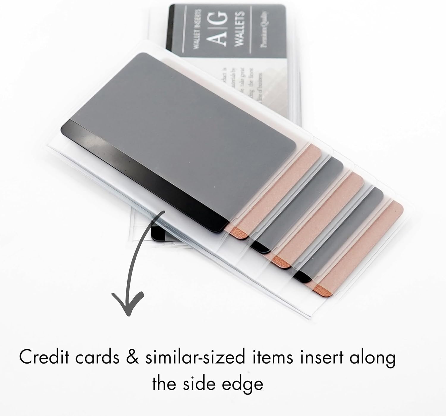 AG Wallets Set of 2 Premium Clear Wallet Inserts - Durable Vinyl Card & Photo Holders, Multiple Styles for Bifold, Trifold & Checkbook Wallets (Checkbook 6 Page) - Image 3