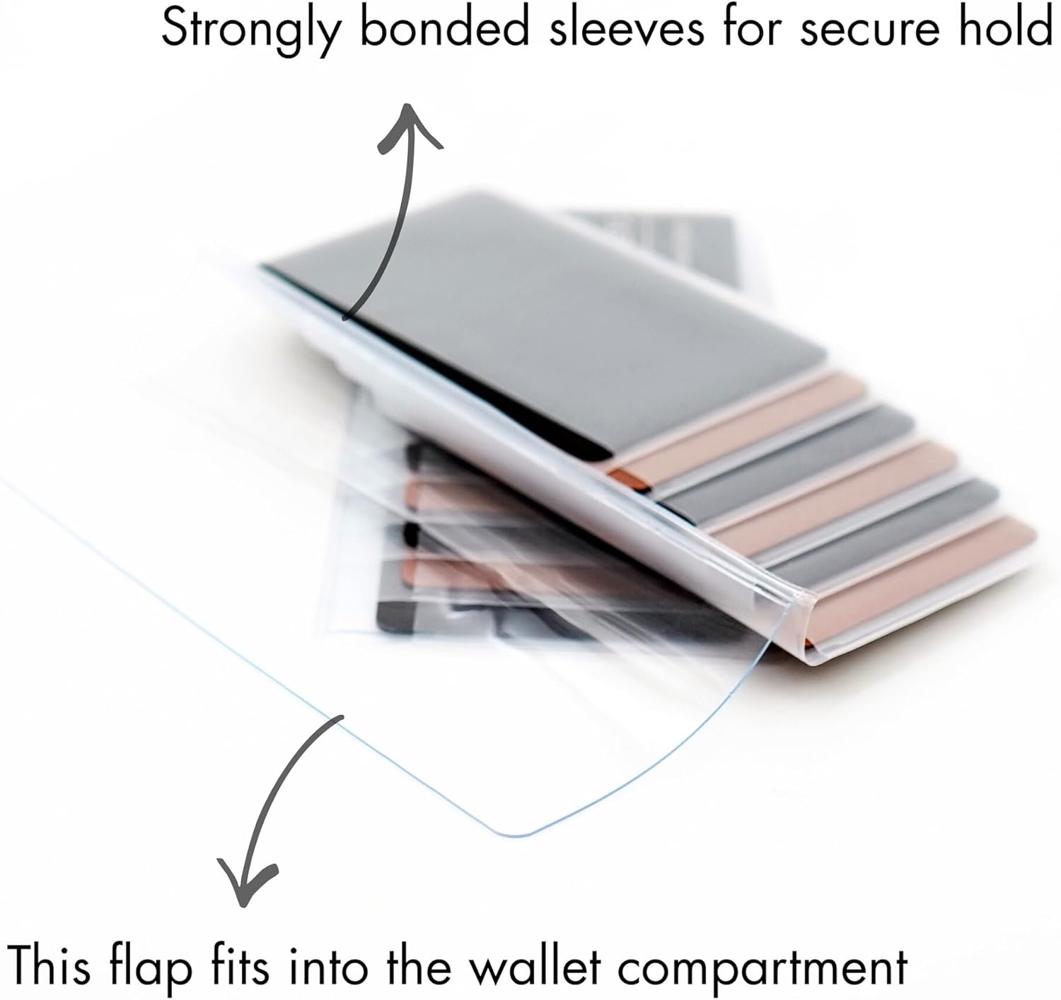 AG Wallets Set of 2 Premium Clear Wallet Inserts - Durable Vinyl Card & Photo Holders, Multiple Styles for Bifold, Trifold & Checkbook Wallets (Checkbook 6 Page) - Image 4