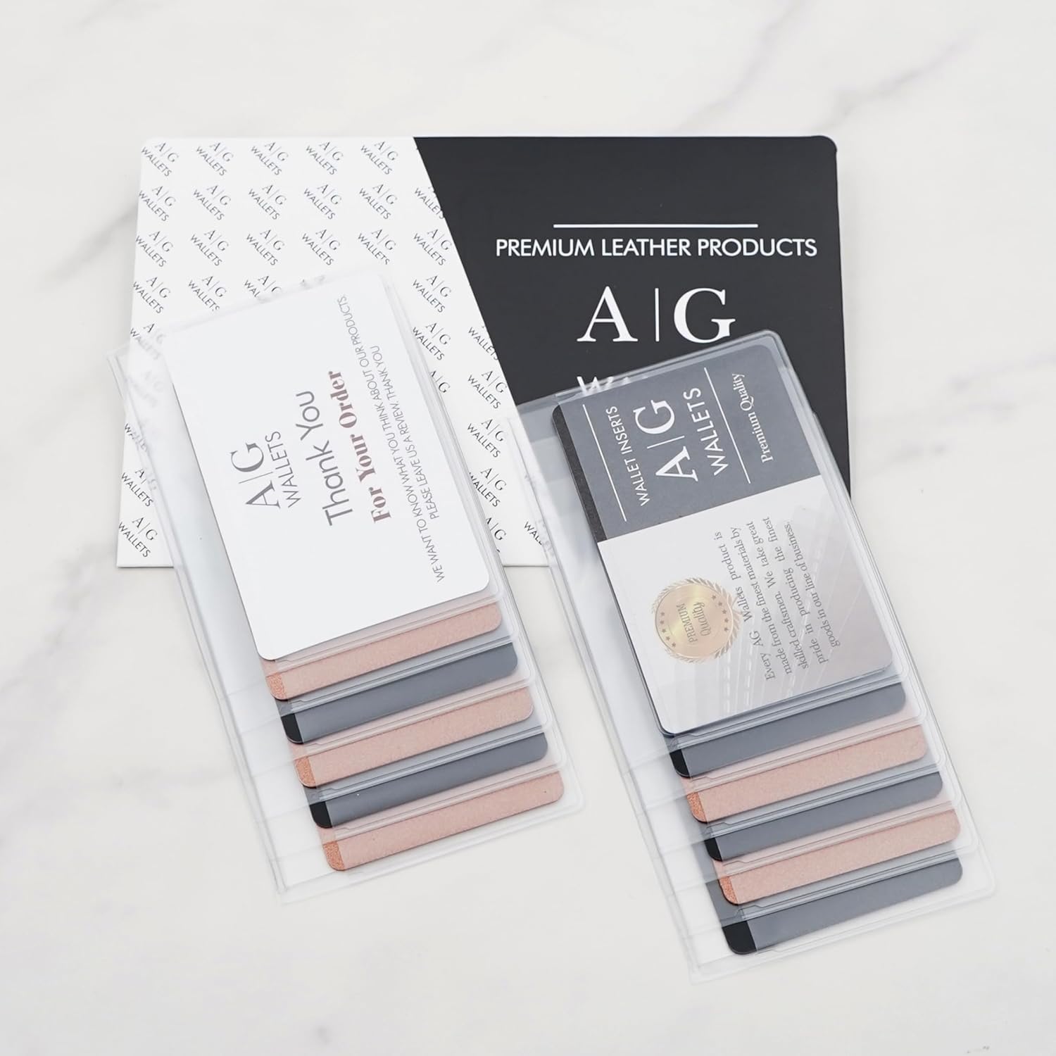 AG Wallets Set of 2 Premium Clear Wallet Inserts - Durable Vinyl Card & Photo Holders, Multiple Styles for Bifold, Trifold & Checkbook Wallets (Checkbook 6 Page) - Image 7