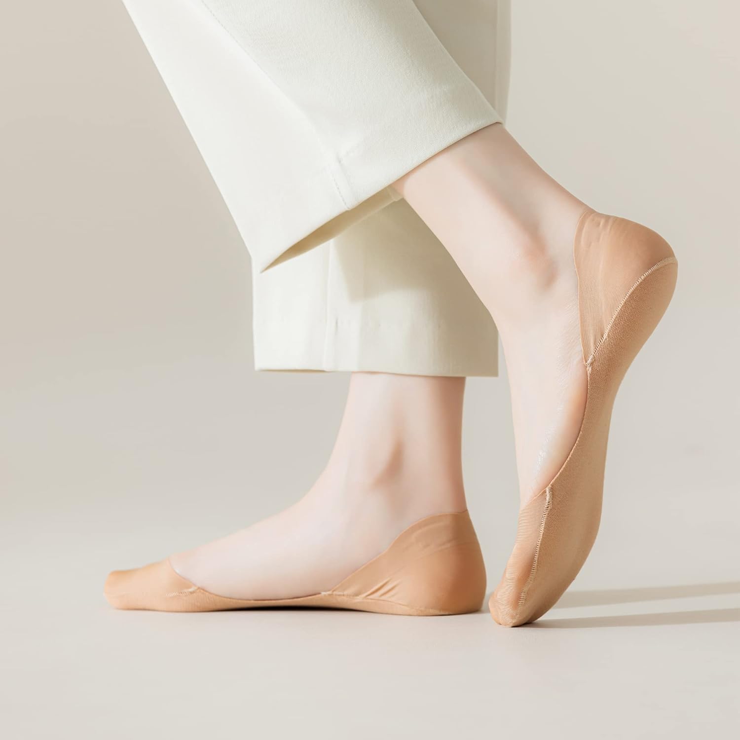 No Show Socks for Flats Heels Pumps Lofers Low Cut Non-Slip Invisible Liner Socks for Women by Flammi - Image 6
