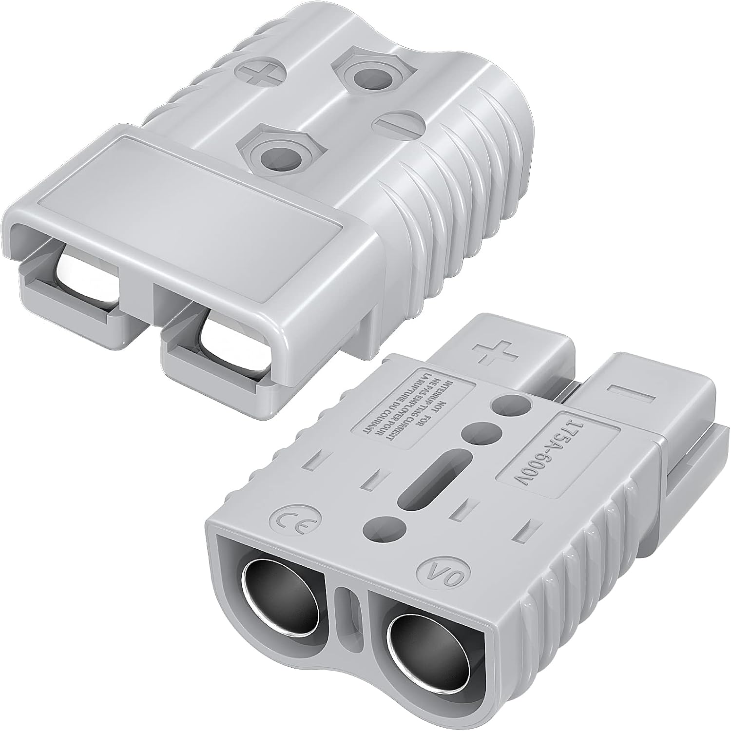 175Amp Battery Quick Connect/Disconnect Connector, 600V 1/0AWG Battery Cable Connector Wire Harness Plug Connector Kit for Car Winch Motor Recovery - 2 Pack - Image 1
