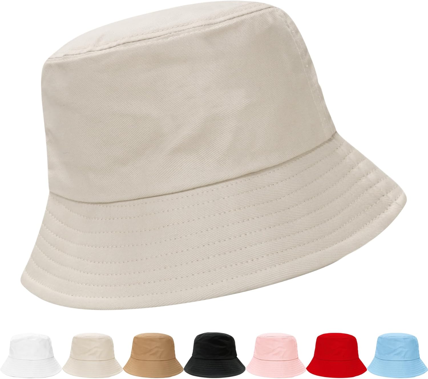 Bucket Hats fot Men Women Packable Foldable Sun Hats for Women Beach Travel Cap - Image 1