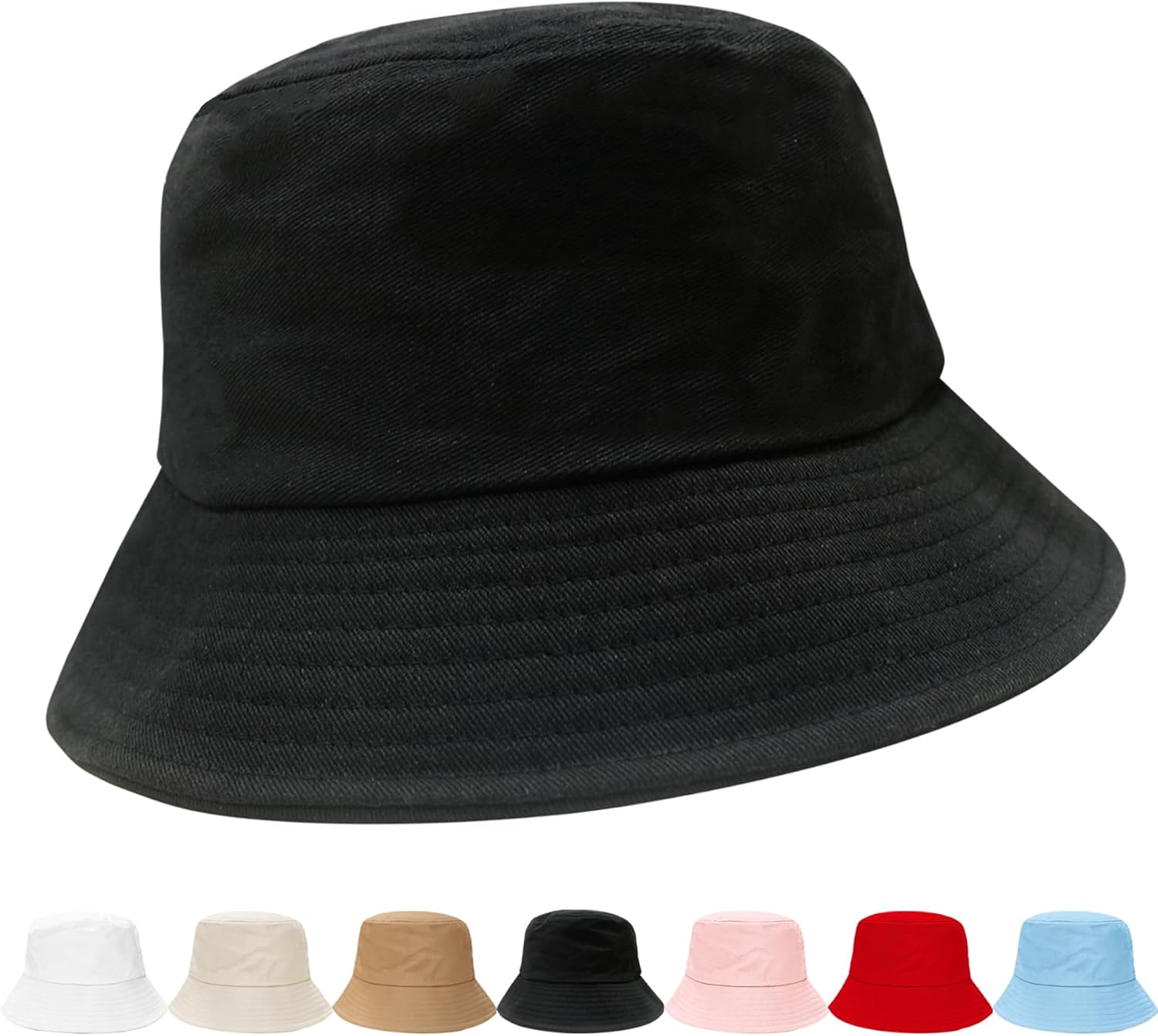 Bucket Hats fot Men Women Packable Foldable Sun Hats for Women Beach Travel Cap - Image 1