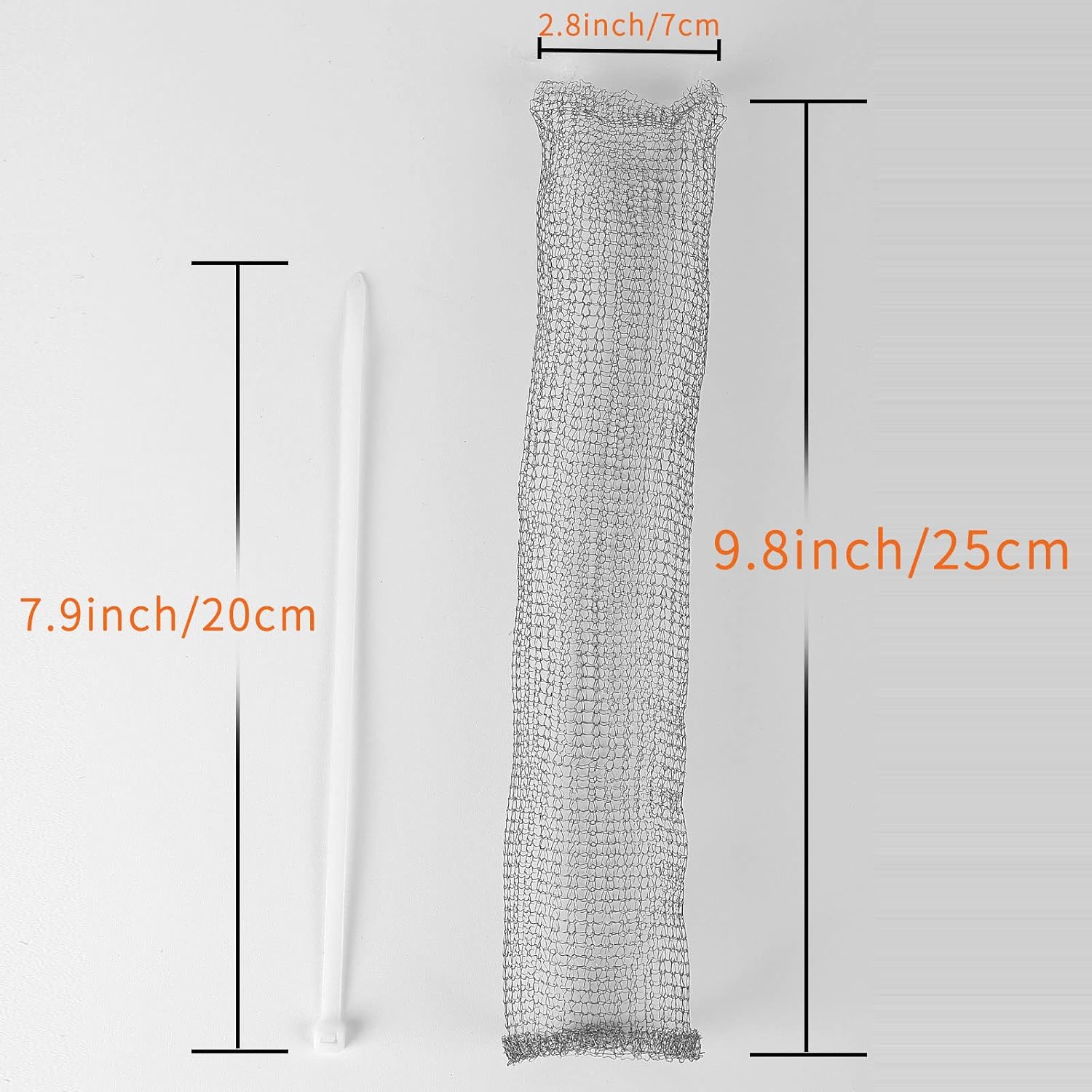 24 PCS Lint Traps  Stainless Steel Washing Machine Lint Snare Traps, Washer Hose Lint Traps with 24 PCS Cable Ties, Laundry Mesh Washer Sink Drain Hose Screen Filter - Image 6