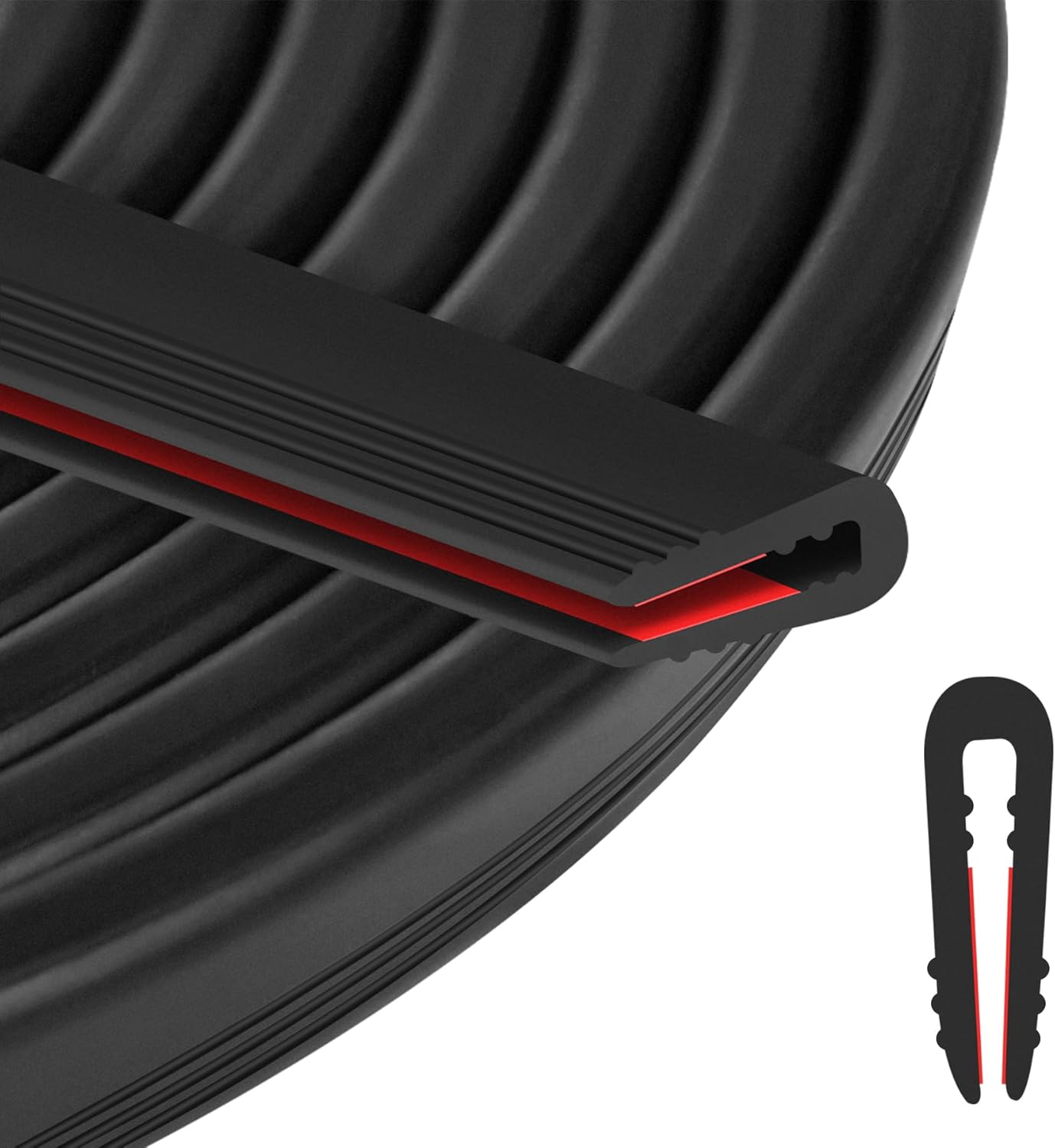Rubber Edge Trim U Channel - 1/16