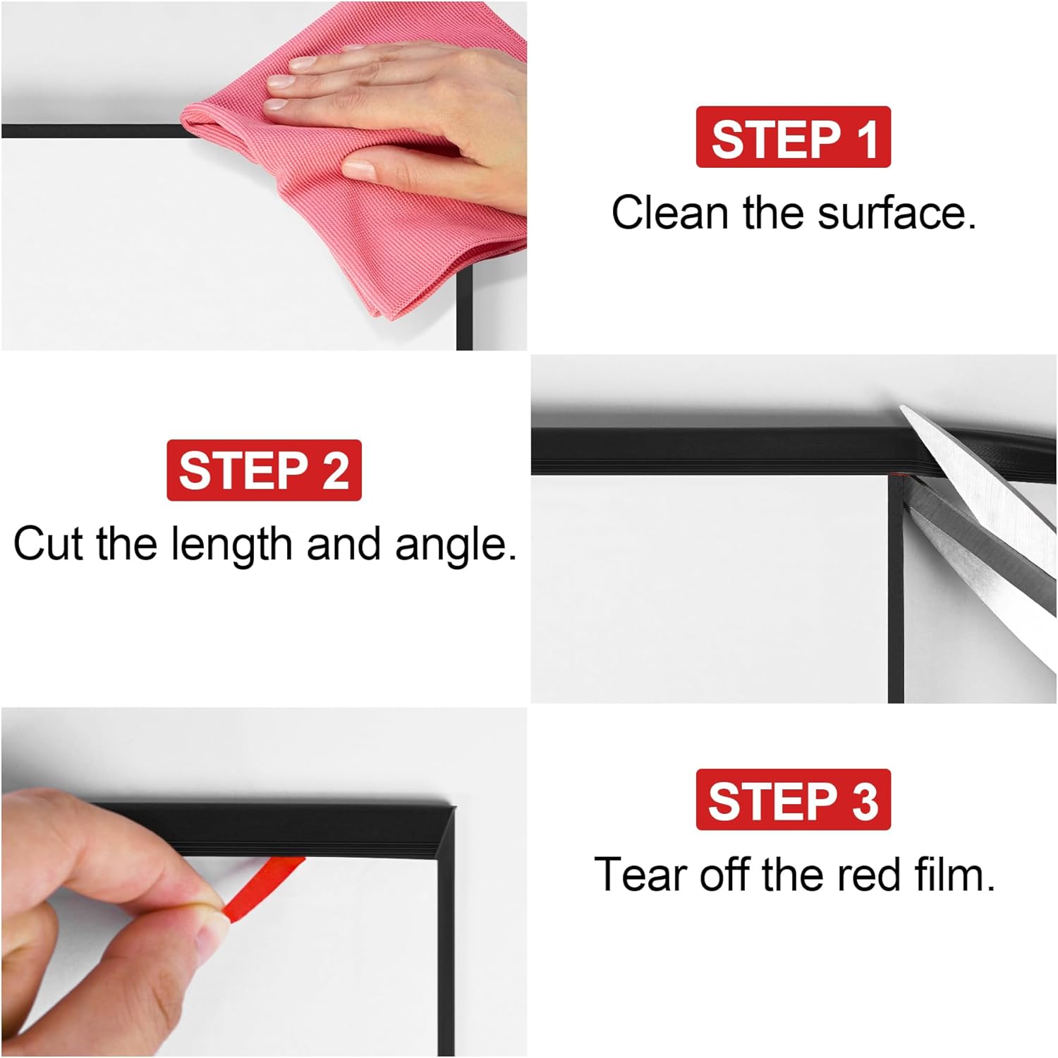Rubber Edge Trim U Channel - 1/16