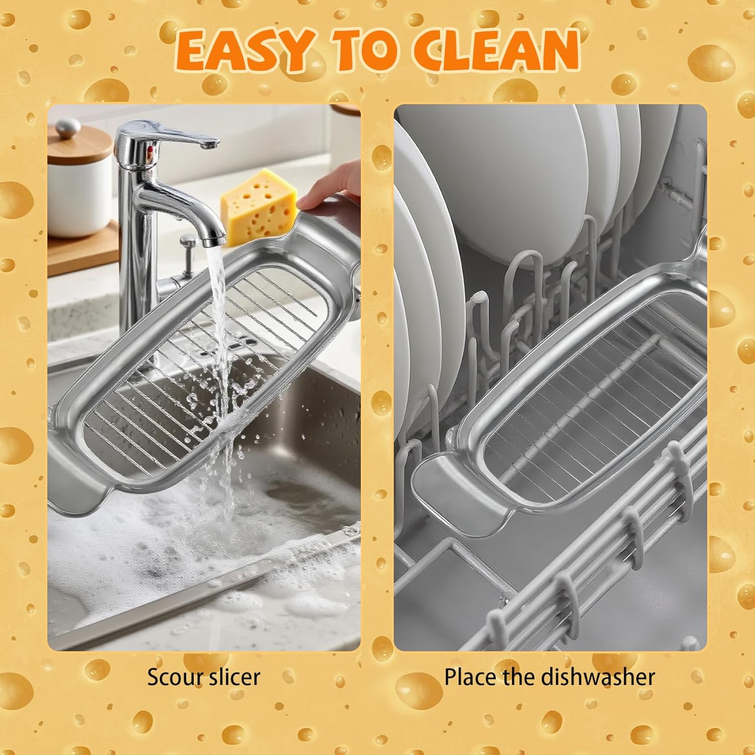 Butter Slicer Cutter,Cheese Cutters for Block Cheese, Butter Slicer for Butter Squares, Stainless Steel Cutter - Image 4