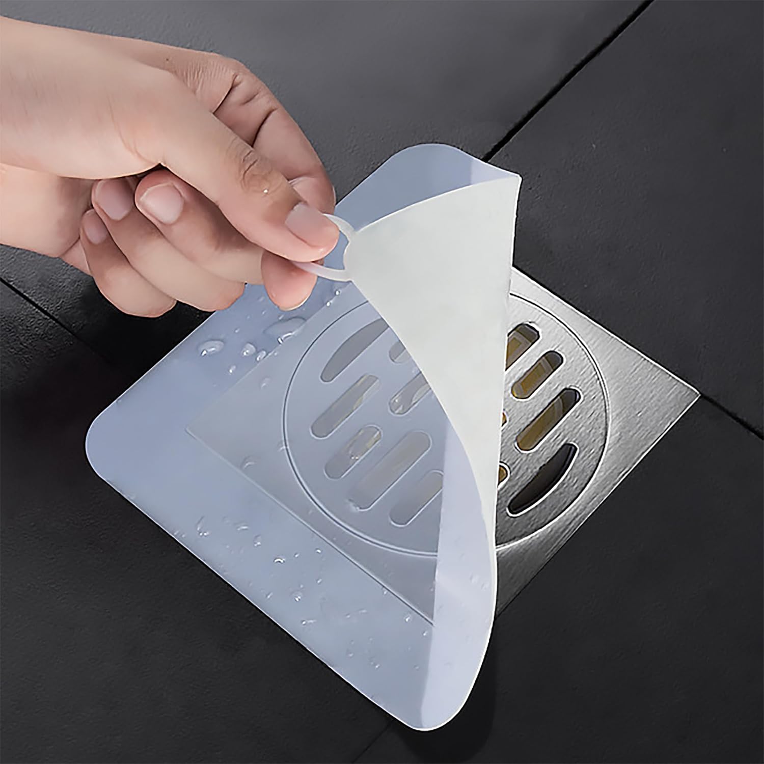 Silicone Tub Stopper Floor Drain Cover, 2 Pieces Sewer Anti-Odor Mat Deodorizing Drain Plugs for Kitchen, Bathroom and Laundry(5x5 inch) - Image 1
