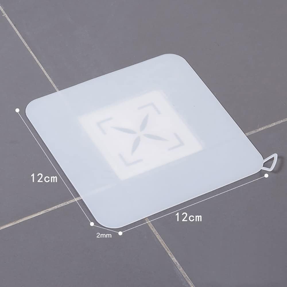 Silicone Tub Stopper Floor Drain Cover, 2 Pieces Sewer Anti-Odor Mat Deodorizing Drain Plugs for Kitchen, Bathroom and Laundry(5x5 inch) - Image 6