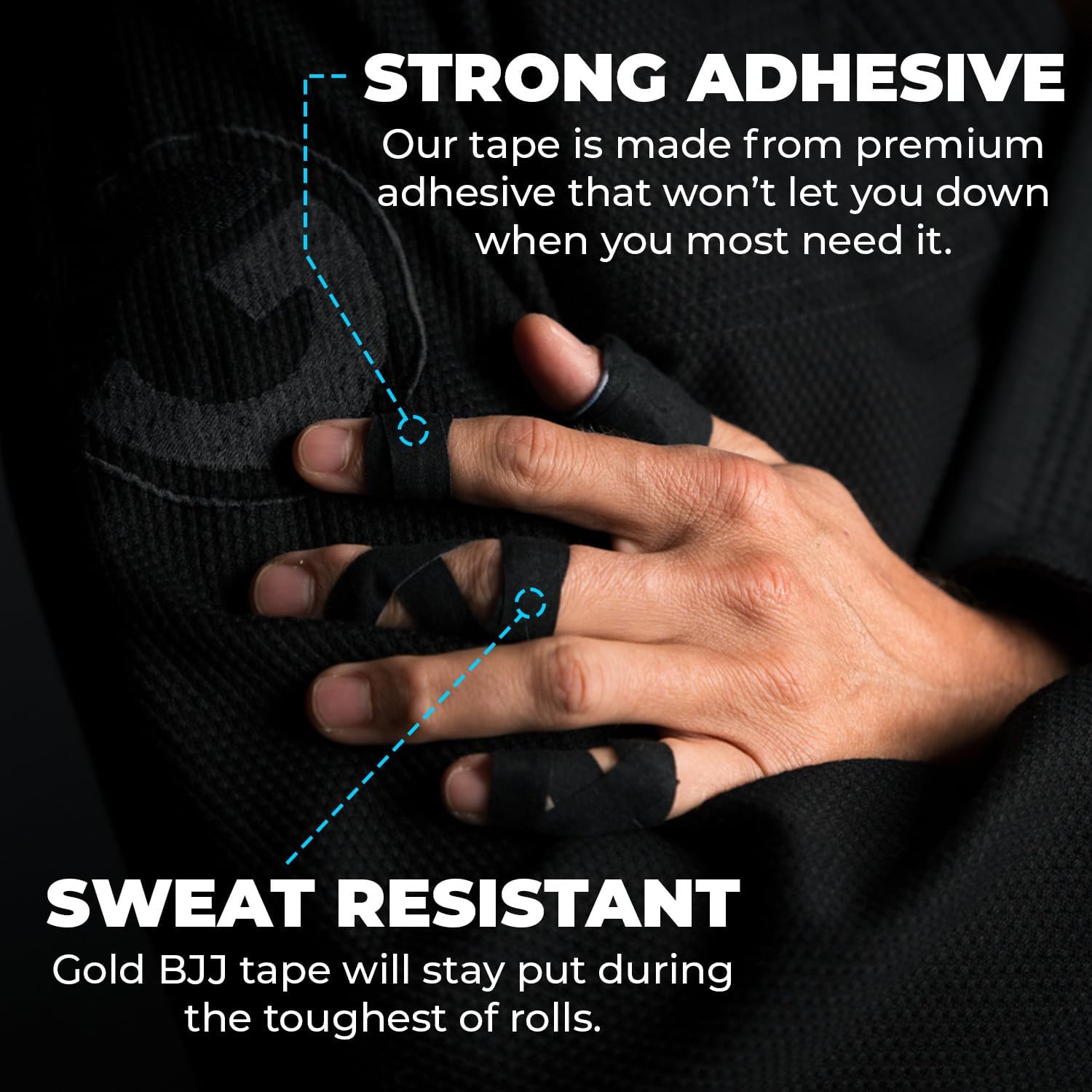 Jiu Jitsu Tape - Strong Athletic Finger Tape, 1/2