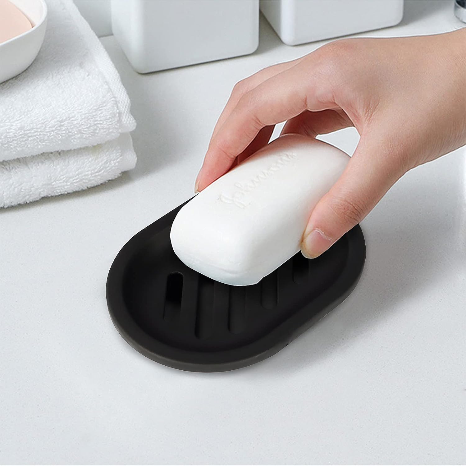 Soap Dish for Shower, 2pcs Soap Dishes Soap Savers for Bar Soap, Soap Bar Holder Shower with Drip Tray, Plastic Soap Holders with Drain for Kitchen Sink, Easy to Clean, Keeps The Soap Dry - Image 6