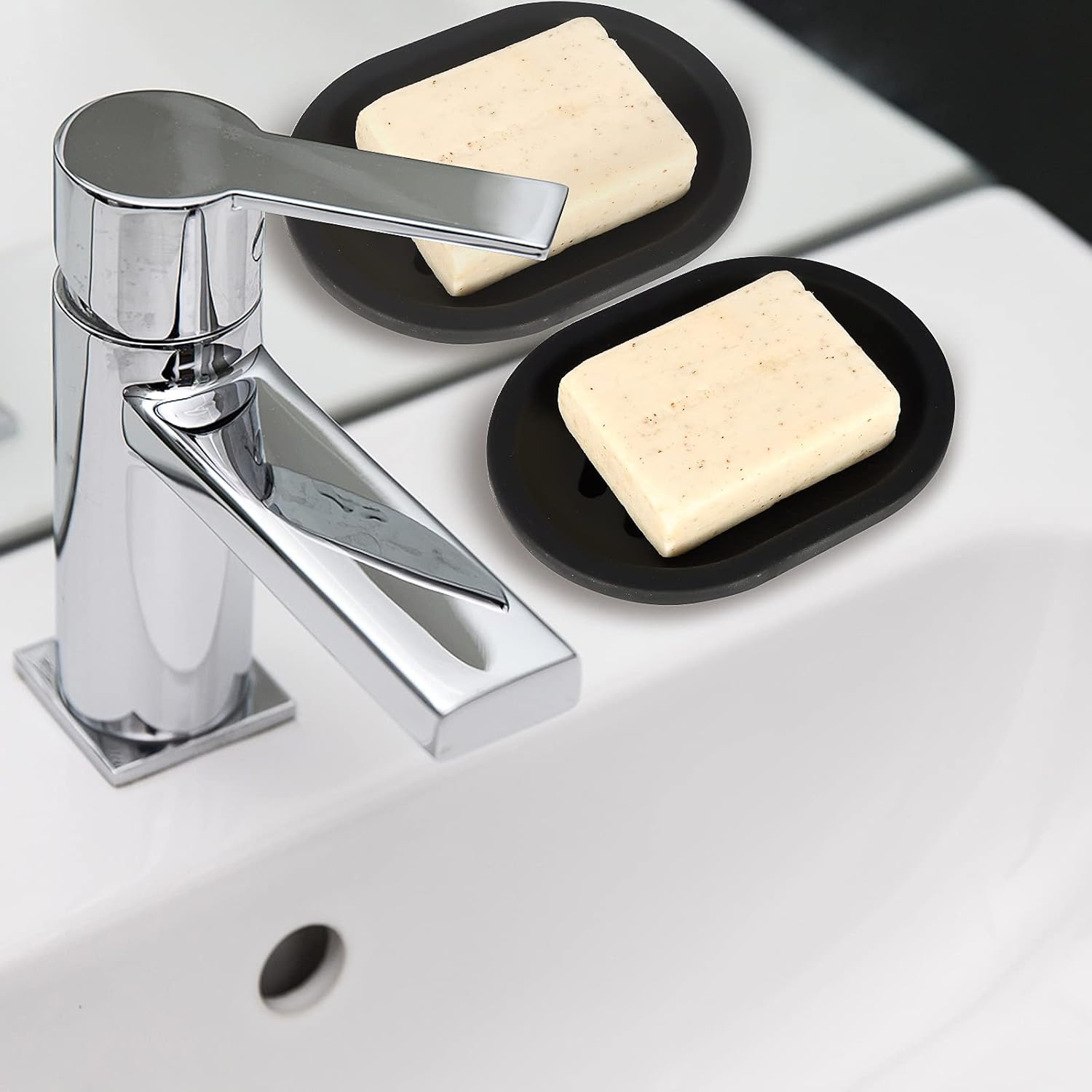Soap Dish for Shower, 2pcs Soap Dishes Soap Savers for Bar Soap, Soap Bar Holder Shower with Drip Tray, Plastic Soap Holders with Drain for Kitchen Sink, Easy to Clean, Keeps The Soap Dry - Image 7