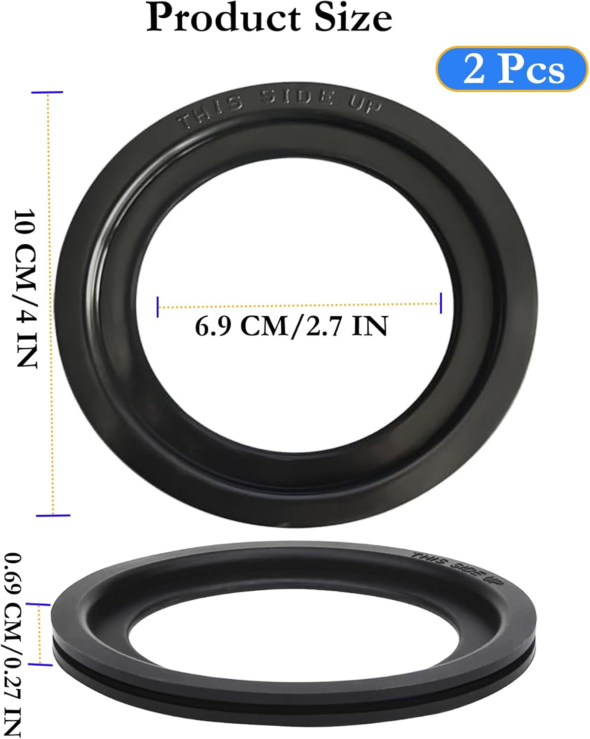 RV Toilet Seal Replacement 2-Pack for Dometic 300/310/320 Toilets, High-Grade Flush Ball Seal Gasket Kit 385311658 - Durable Rubber, Easy Installation, Fix Leakage & Odor, for Camper/Travel Trailers - Image 3