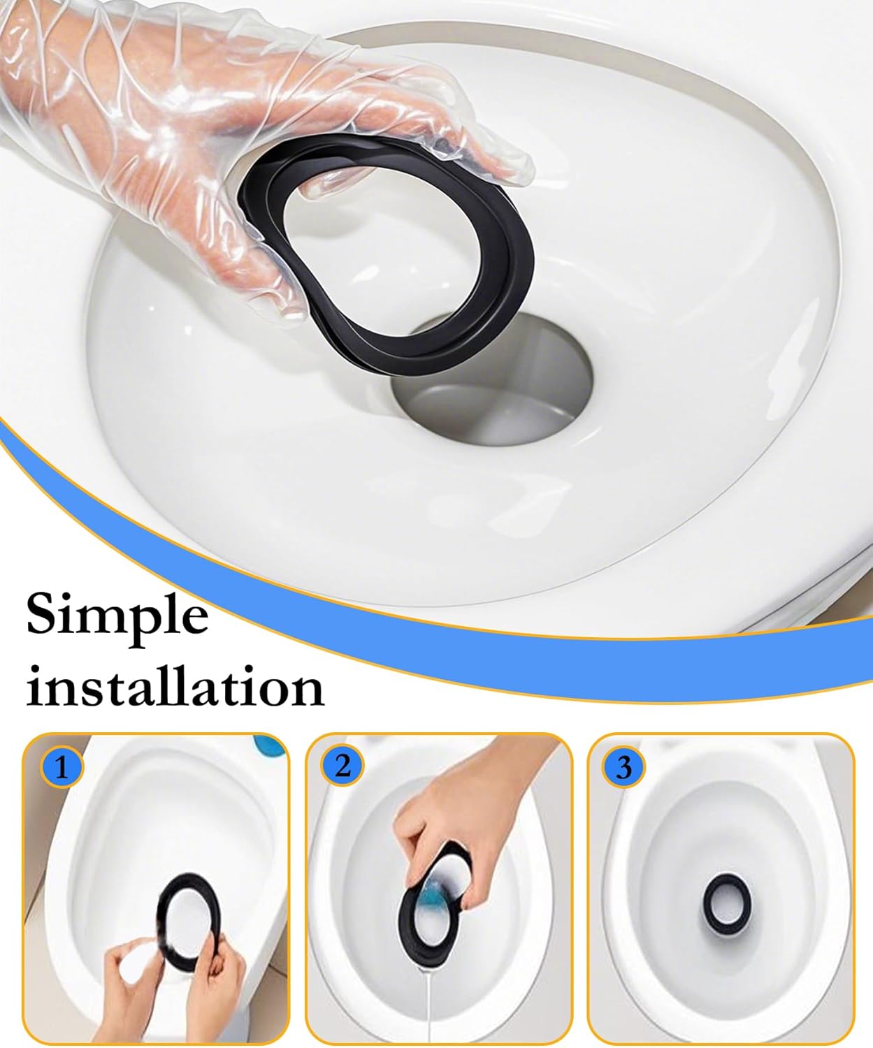 RV Toilet Seal Replacement 2-Pack for Dometic 300/310/320 Toilets, High-Grade Flush Ball Seal Gasket Kit 385311658 - Durable Rubber, Easy Installation, Fix Leakage & Odor, for Camper/Travel Trailers - Image 5