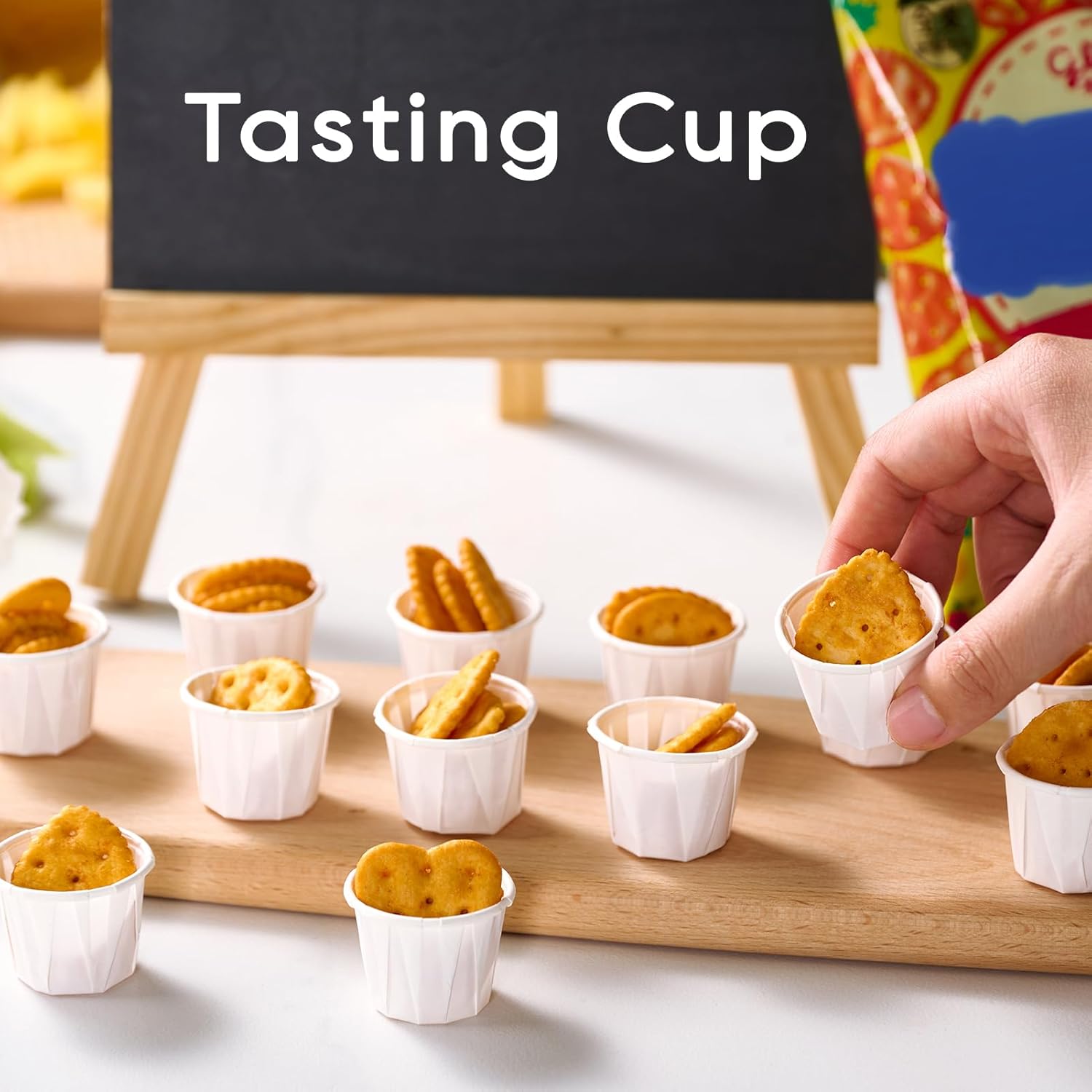 500 Pack 0.75 oz Disposable Paper Souffle Medicine Cups, 3/4 oz Sample Cups for Tasting Pills, Food Dessert Services, and Condiments - Image 6
