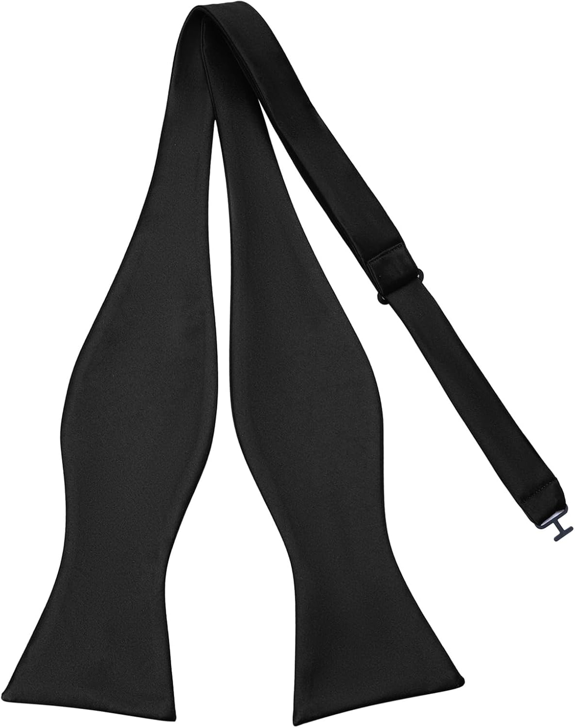 Mens Solid Bowtie Woven Self Tie Bow Ties Tuxedo & Wedding Bowties - Image 1