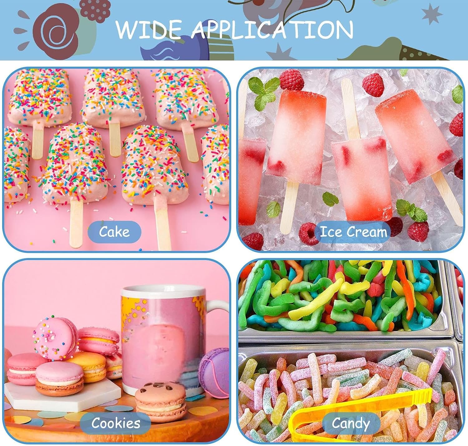 50 Pcs Ice Cream Cakesicle Boxes Set Include 25 Clear Pet Cake Boxes Plastic Candy Gift Bags and 25 Wooden Sticks Treat Boxes for DIY Baking Wedding Baby Shower Birthday Party - Image 6