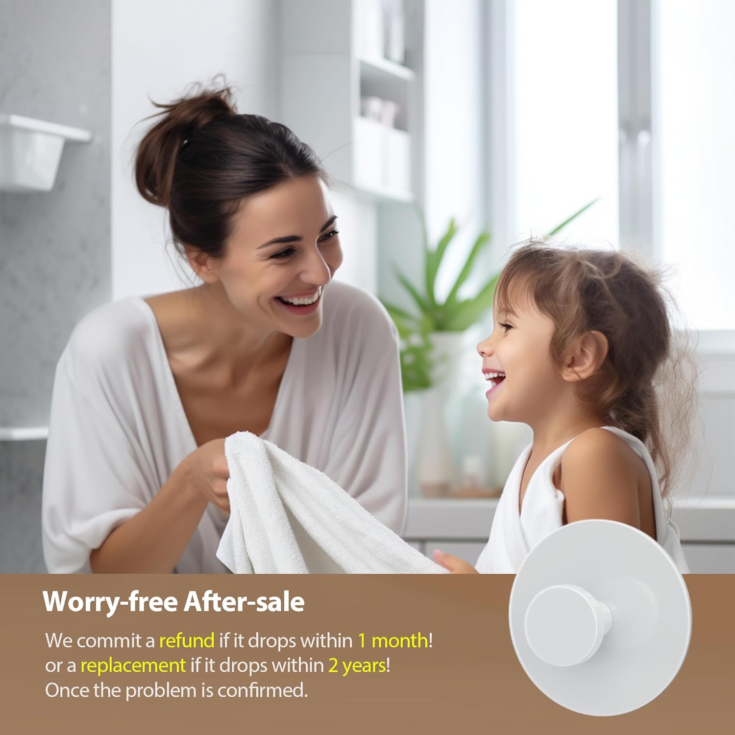 White Adhesive Wall Hook for Coat and Towel: Extra Sticky 12 LB (Max), Stainless Coat Rack Door Holder Hanger, Heavy Duty - Image 6