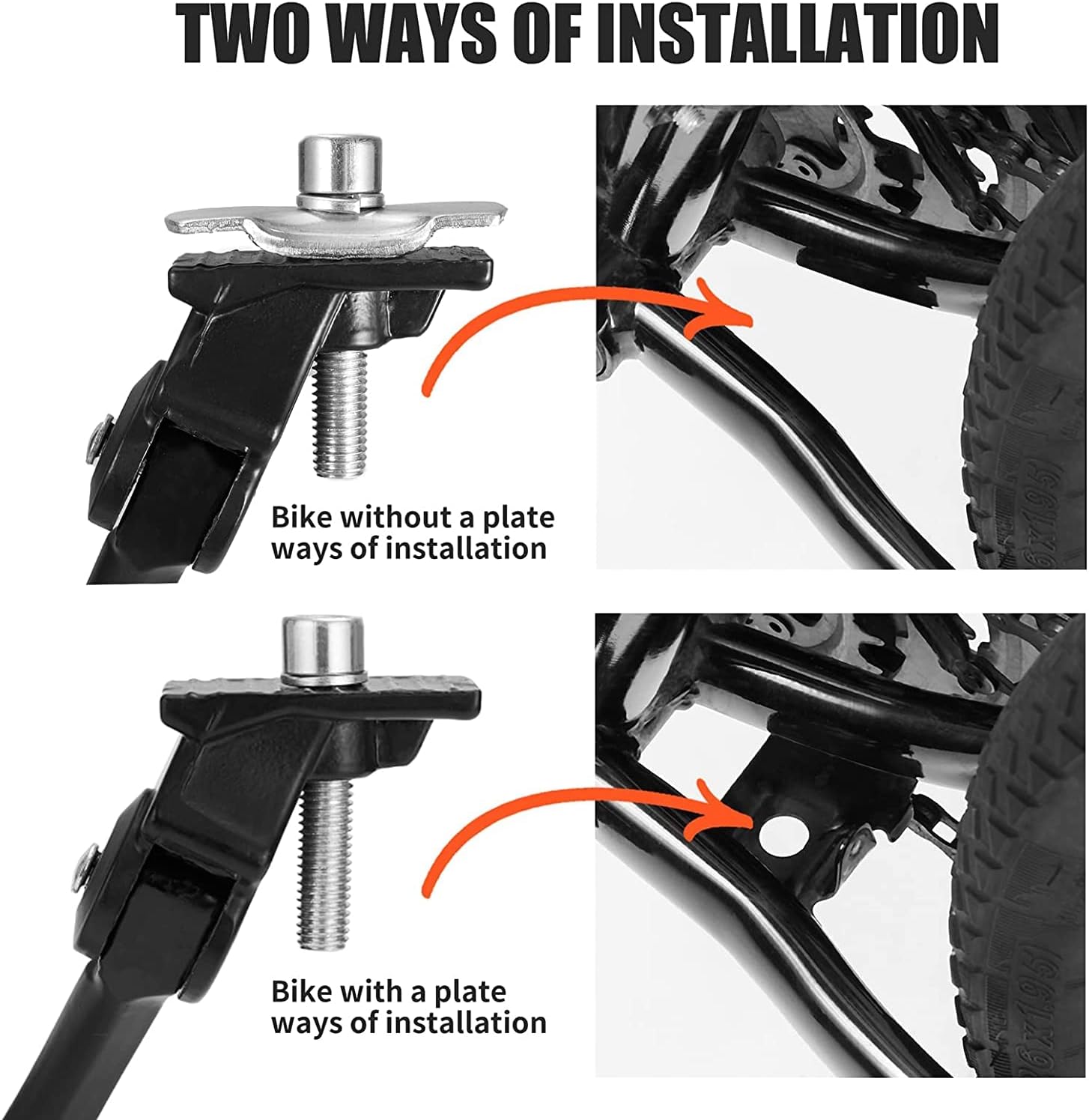 Bike Kickstand Children's Bicycle Kickstand Stand Folding Cycling Center Bracket 12