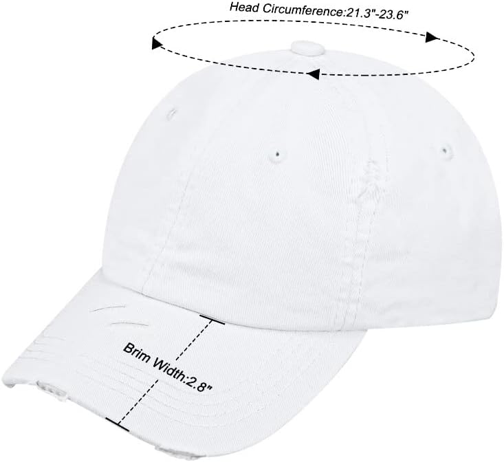 Ponytail Baseball Hat Distressed Retro Washed Womens Twill - Image 3