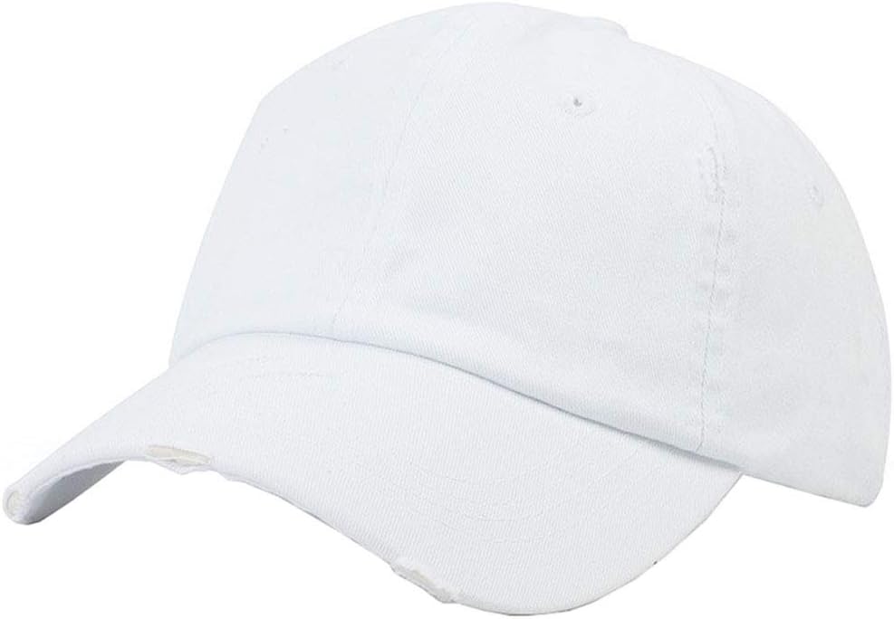 Ponytail Baseball Hat Distressed Retro Washed Womens Twill - Image 8