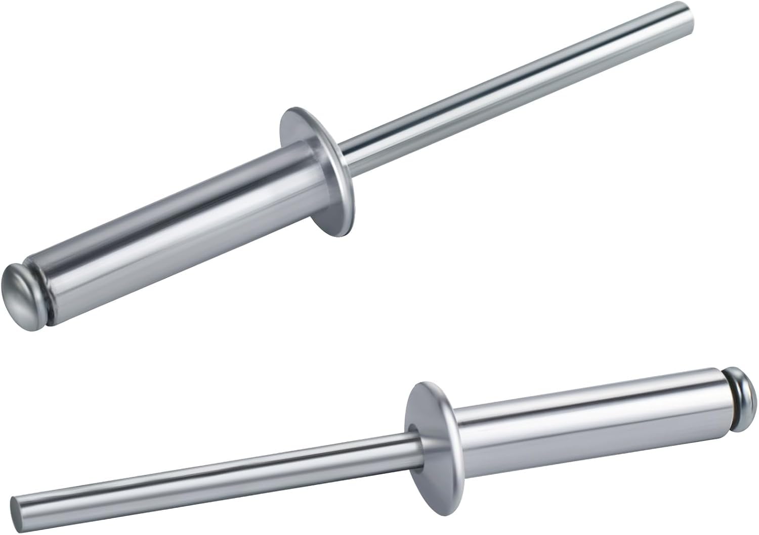 100 PCs 1/8'' x 3/4''Aluminum Blind Rivets, Pack of 100 CT 3.2mm x 20mm Pop Rivets with Aluminum Grip and Steel Mandrel - Image 1
